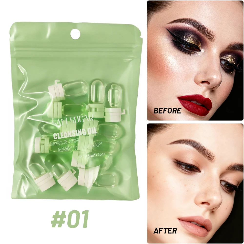 SAM SUGAR Cleansing Oil – Gentle Makeup Remover Oil 10-Pack Cleansing Oil HIP 01