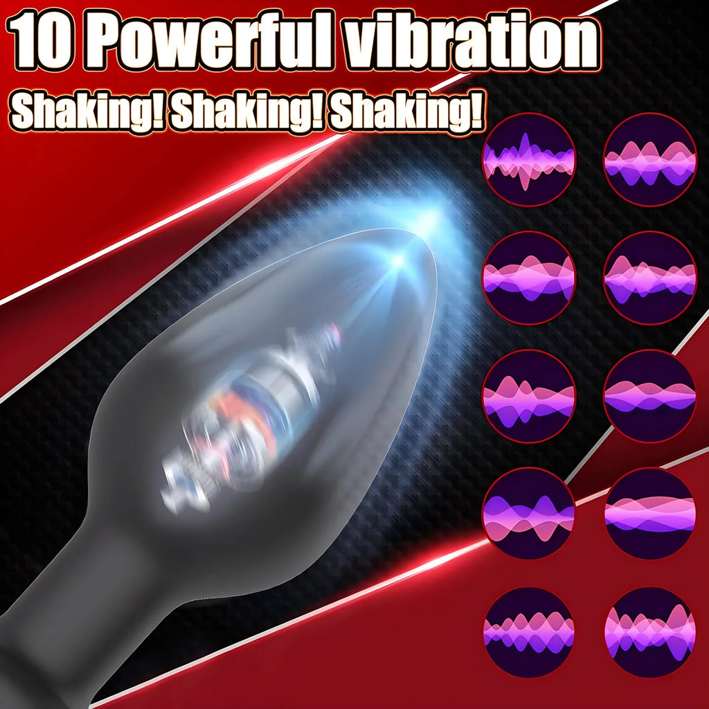 Silicone Vibrating Anal Plug & Clitoral Stimulator – Remote Vibrating Anal Plug HIP