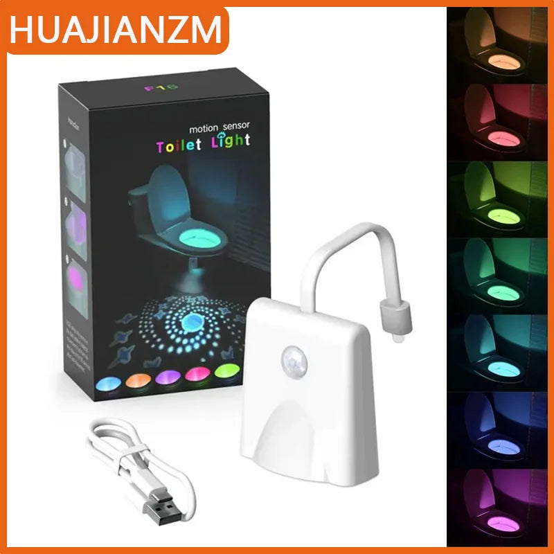 Toilet Night Light Motion Sensor 7-Color Star Projector LED Toilet Night Light HIP