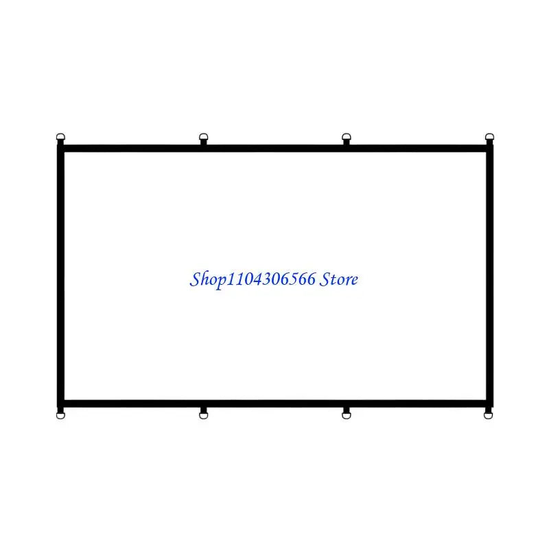 Portable 16:9 Projection Screen 84/100/120" – D-Ring Polyester Projector Screen HIP 100 inch CN