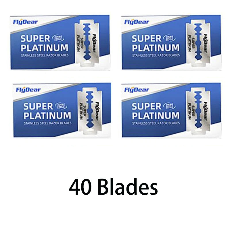 Double Edge Safety Razor Set – Classic Men's Shaving Kit Safety Razor Set HIP C579-40Blades