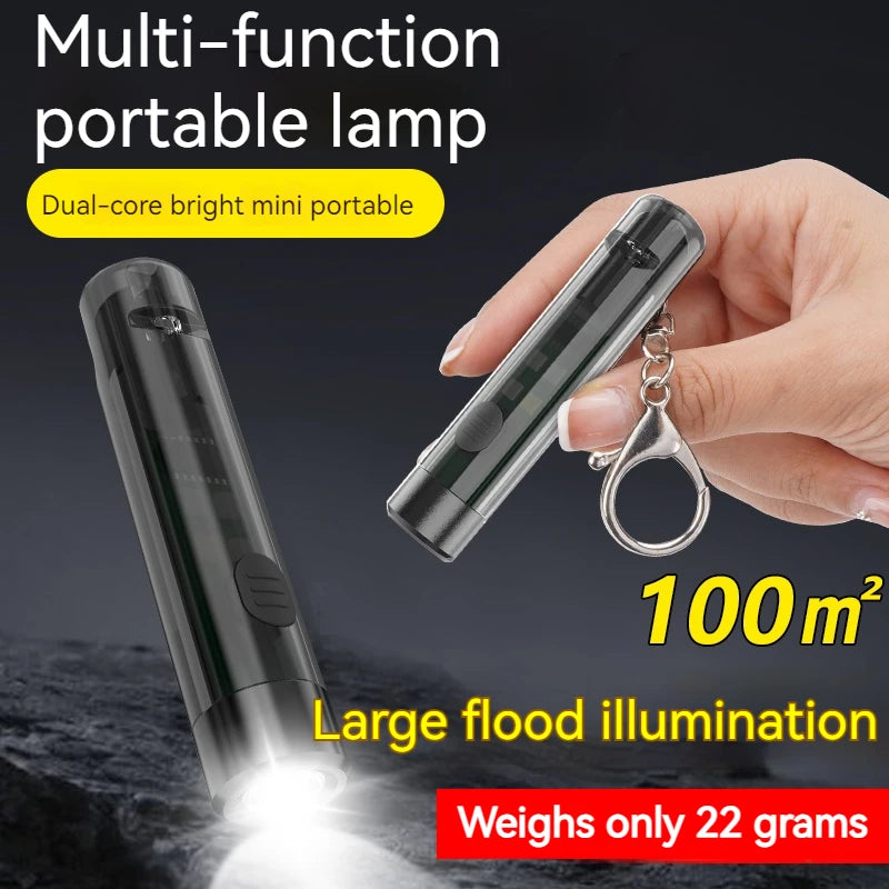 ESMARTER EDC Mini Keychain LED Flashlight – Rechargeable Keychain LED Flashlight HIP