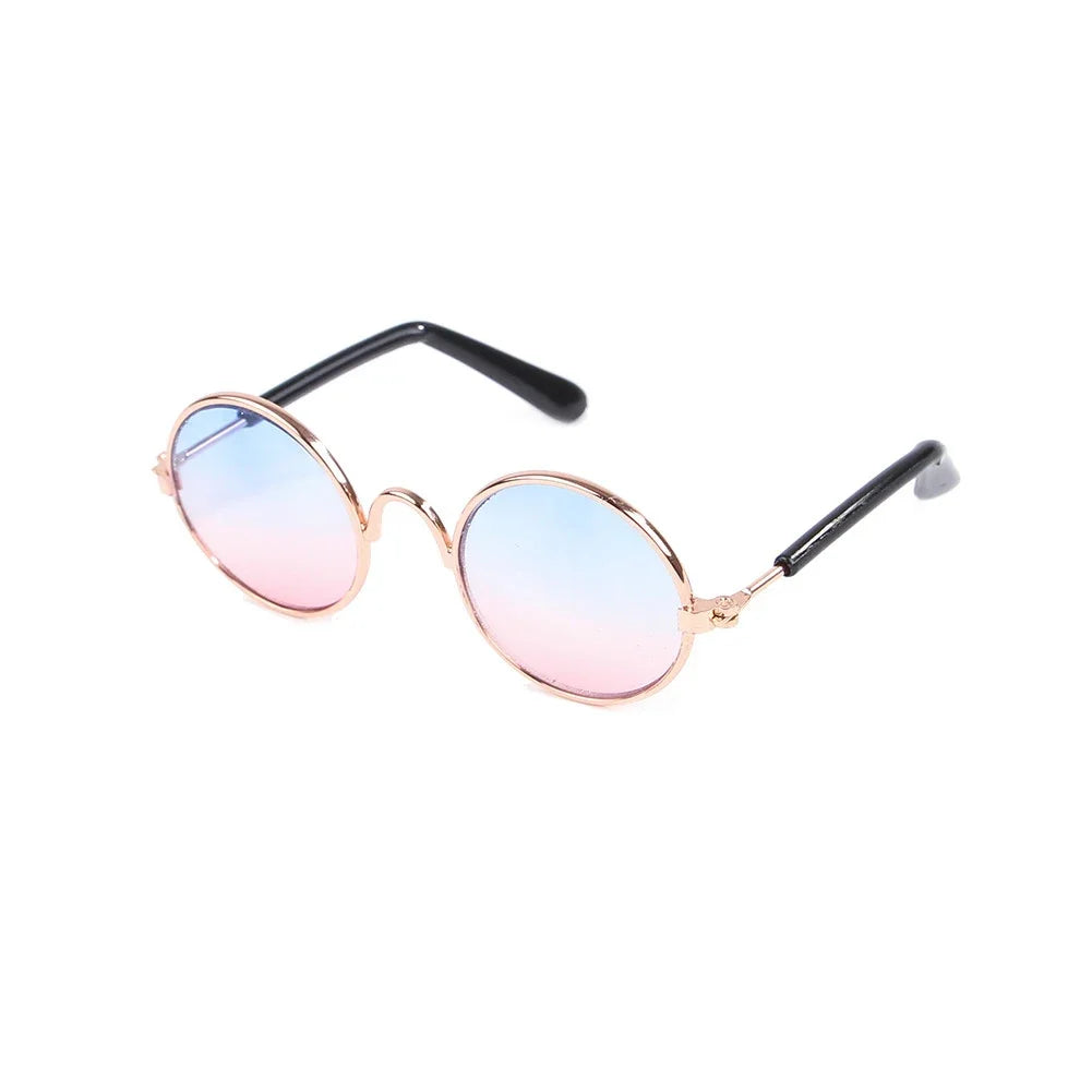 Pet Glasses Small Pet Sunglasses Stylish Pet Sunglasses for Dogs Cats Fashionable Eyewear for Sun Wind Lightweight HIP A Gradient Blue