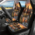 Horse Herd Sunset Car Seat Covers – 2 Sets Universal Fit SUV Car Seat Covers HIP 1