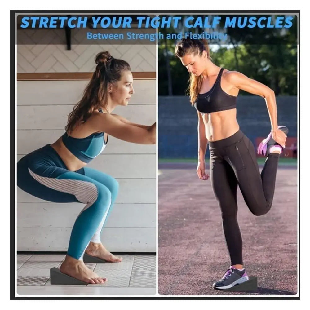 Yoga Squat Wedge Blocks – Incline Calf Stretch & Stability Yoga Wedge Blocks HIP