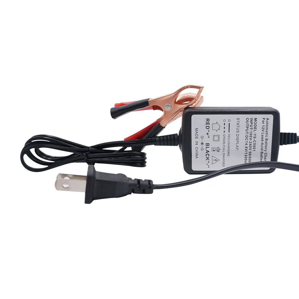 12V 1300mA Smart Battery Charger – Car, Motorcycle & Toy Smart Battery Charger HIP