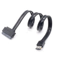 eSATA USB Combo to 22-Pin SATA Cable Adapter | 2.5" HDD HDD Adapter Cable HIP black