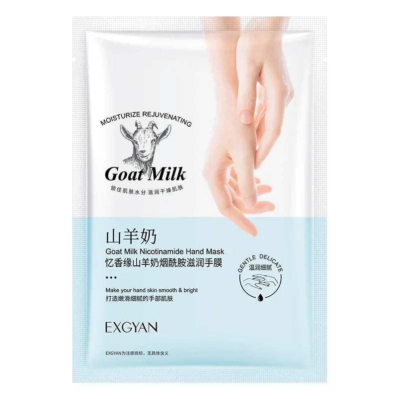 5 Pairs Goat Milk Hand Mask – Moisturizing & Exfoliating Hand Mask Treatment HIP
