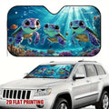Sea Turtle Trio Car Sun Visor – Dashboard Heat Shield Car Sun Visor HIP 1-S