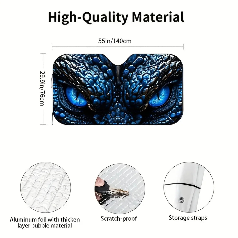 Dragon Glacier Universal Car Sunshade – UV Windshield Cover Car Windshield Sunshade HIP