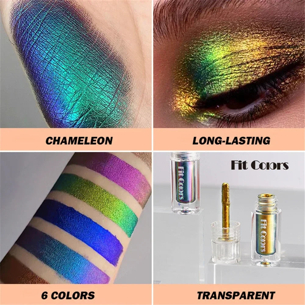 Multi-Chrome Shifting Pigments Chameleon Liquid Eyeshadow Long Lasting Multichrome Duochrome Eyeshadow Pigments Liquid Eyeshadow HIP