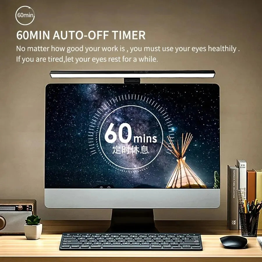 LED Desk Lamp Monitor Light Bar PC Computer Dimmable Screen Light 33cm 50cm Office Study Reading Hanging Table Lamp USB Powered HIP