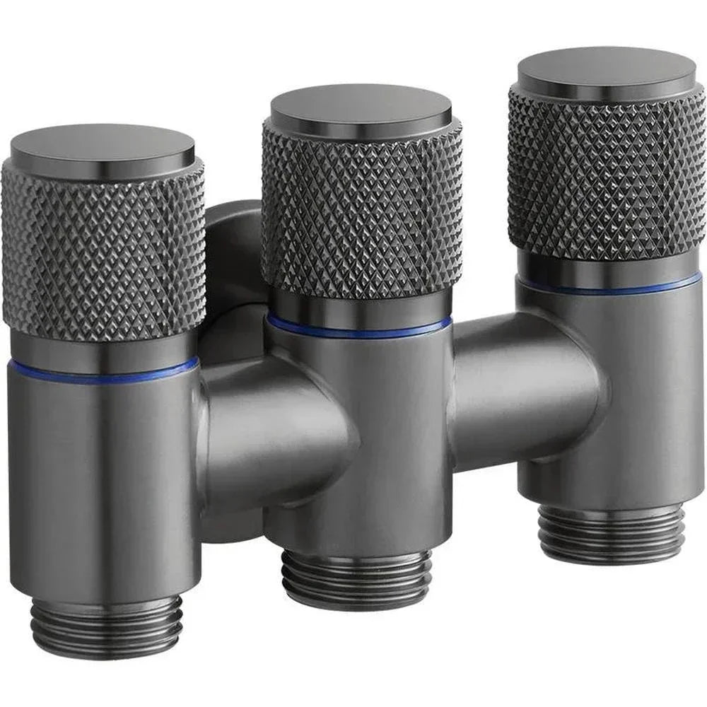 1-In 2-Out Toilet Corner Valve – Double Outlet Shut-Off Faucet Corner Stop Valve HIP B Style