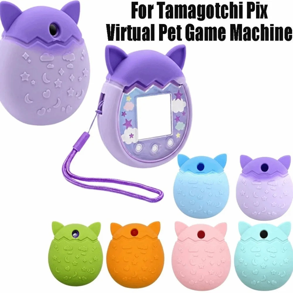 Silicone Case for Tamagotchi Pix – Non-Slip Protective Cover Virtual Pet Accessory HIP
