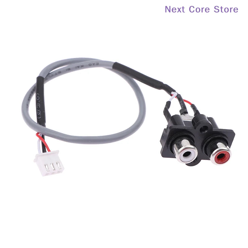 3-Pin Audio Signal Cable XH2.54mm Panel Socket 30cm Amplifier Audio Signal Cable HIP