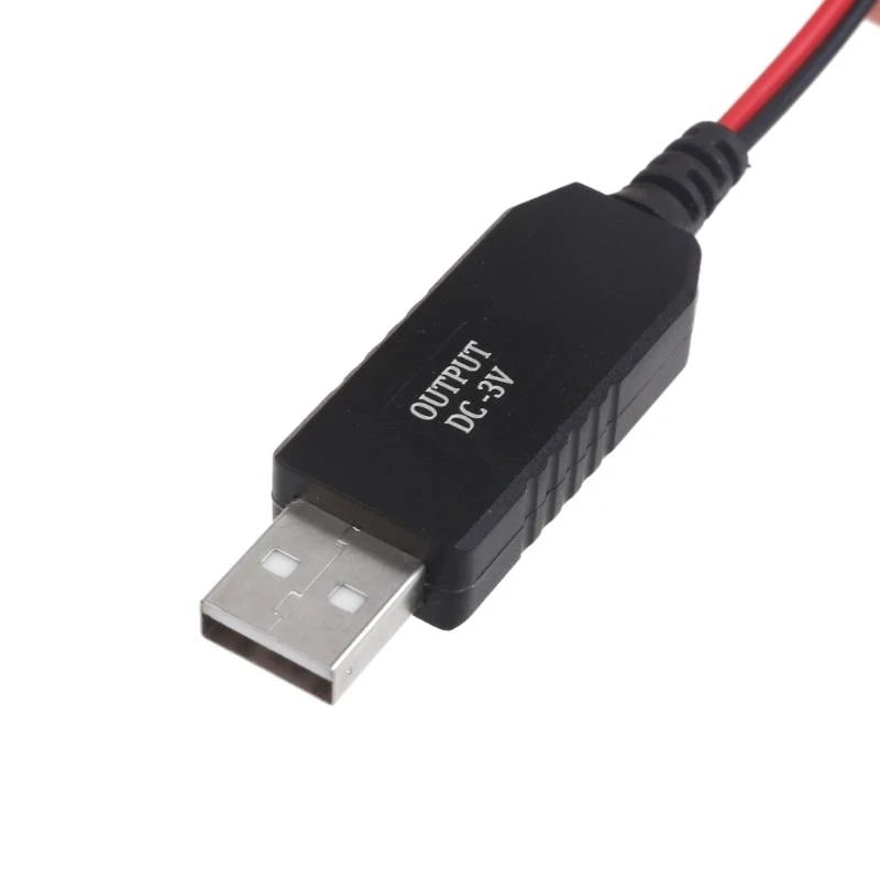 USB to CR2032 Dummy Battery Cable – 3V Coin Cell Power Adapter Battery Adapter Cable HIP