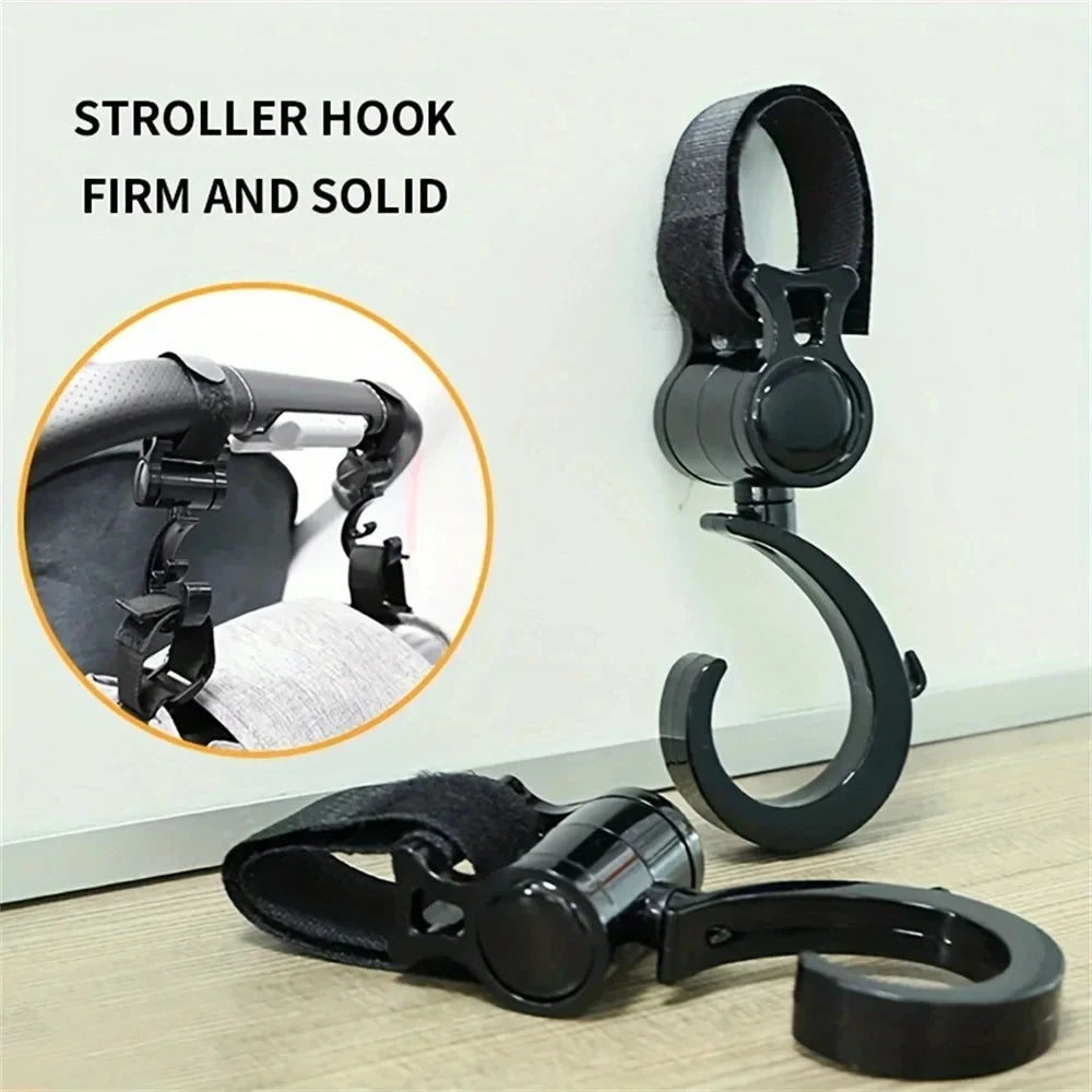 Baby Stroller Hooks – Multi-Purpose Diaper Bag Organizer Stroller Hook Set HIP