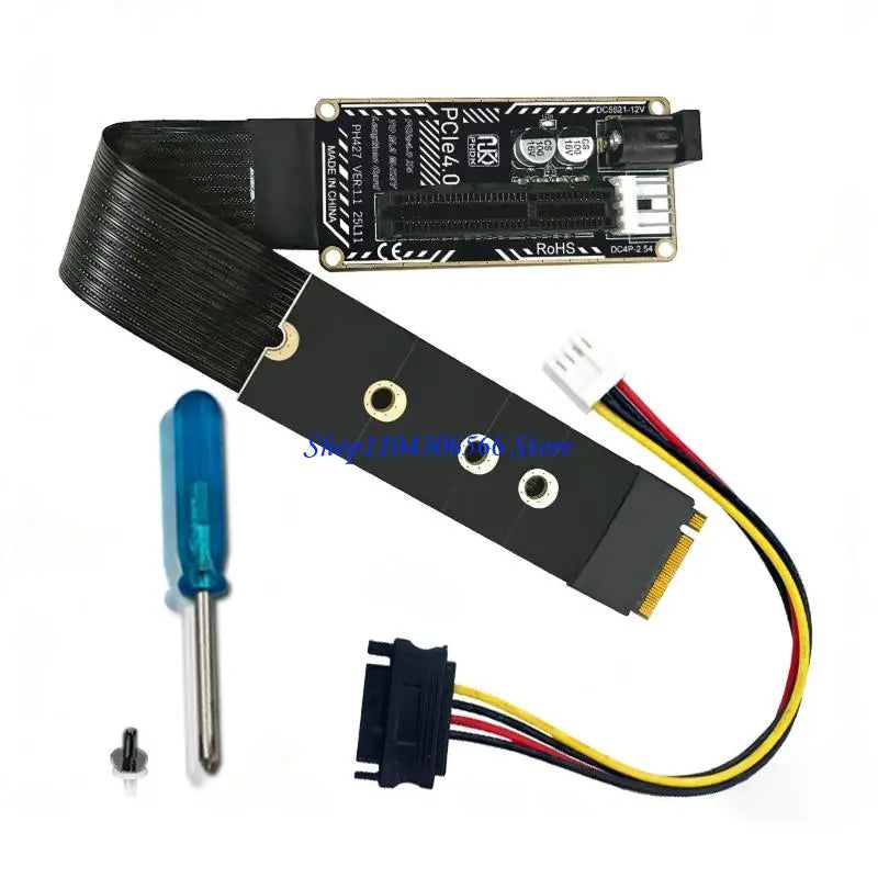 PCIe 4.0 to M.2 NVMe Flexible Extension Cable | 2230–2280 NVMe Extension Cable HIP PH427A CN