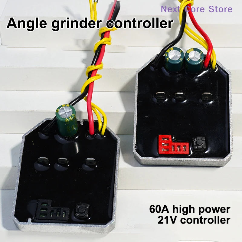 Dual Capacitor 60A 21V Angle Grinder Controller Board Motor Controller Board HIP