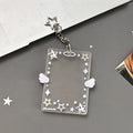 Acrylic Photocard Holder Bag Pendant – 3 Inch Angel Wings Photocard Holder HIP Purple