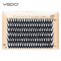 YSDO 6 Rows 120 Clusters False eyelashes Thick V-shaped natural Individual eyelash extension lash bunches fake lashes make HIP WD08-14mm C