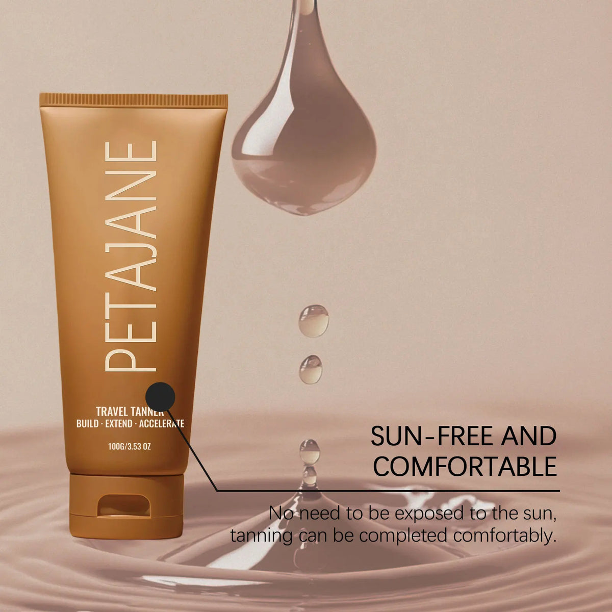 Travel Self-Tanning Lotion 100g – Gradual Bronze Glow Builder Self-Tanning Lotion HIP
