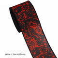Halloween Skeleton and Bloody Handprint Ribbon Decoration Craft Ribbon Used for Party Decoration Wreath Making Gift Packaging HIP 05 5yards