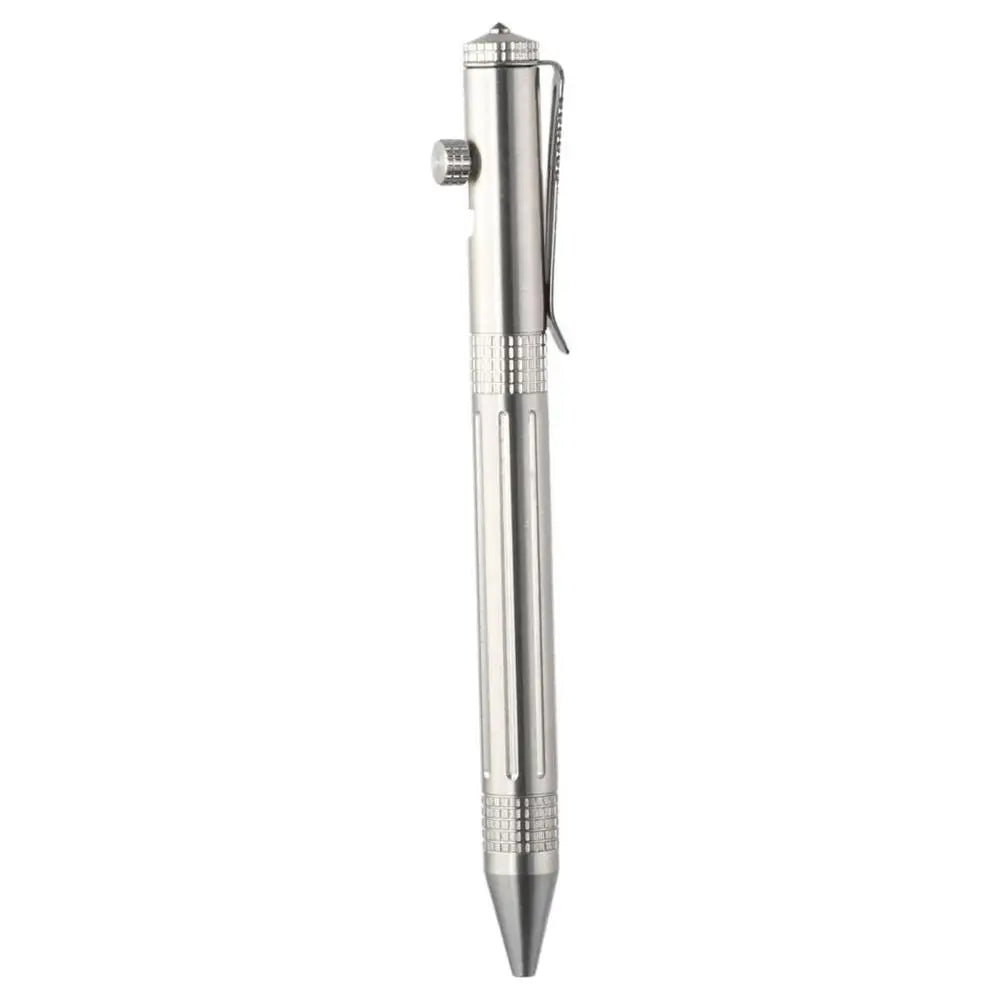 Stainless Steel Bolt Action Pen – Silver & Black Ink | HIP Bolt Action Pen HIP