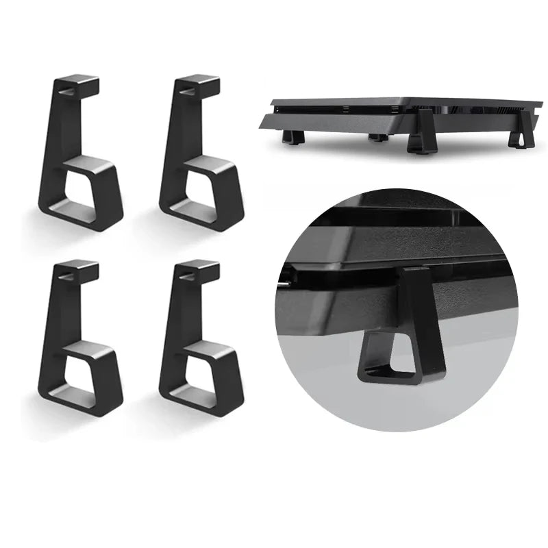 PS4 Slim Pro Horizontal Stand – Anti-Slip Cooling Bracket Console Stand Bracket HIP
