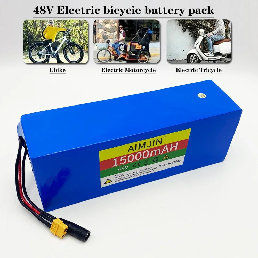 48V 15Ah Lithium-Ion Battery Pack 13S4P BMS – Electric Scooter E-Scooter Battery Pack HIP