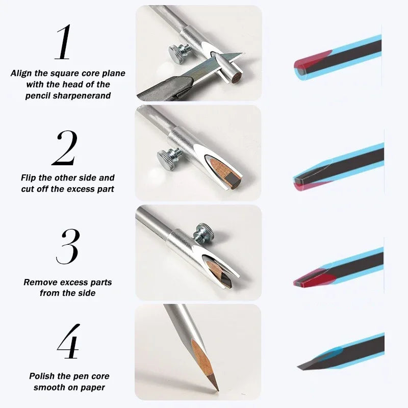 Microblading Eyebrow Pen Sharpening Tool Aluminum Alloy Eyebrow Pencil Sharper Makeup Tool Kits for Beginner Fixing Eyebrow Pen HIP