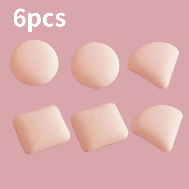 Soft Cosmetic Sponge Puff Set – Dry & Wet Foundation Blender Cosmetic Sponge Puff HIP C657-6pcs opp