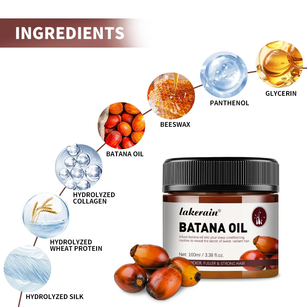Hair Growth Batana Oil Unrefined Raw for Enhance Efficacy for Thicker Strength Moisturize the scalp Add moisture and nutrition HIP