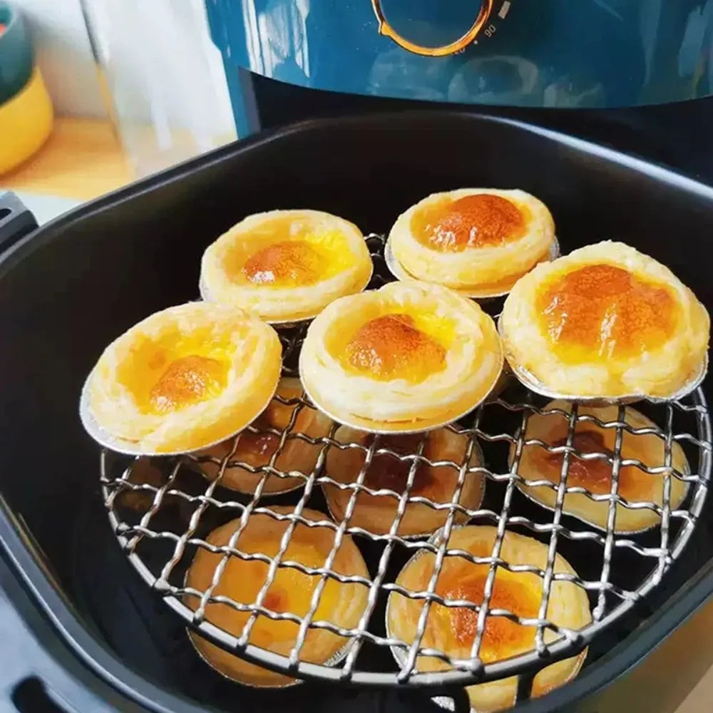 Round Stainless Steel Air Fryer Rack – Stackable Cooling Grid Air Fryer Rack HIP