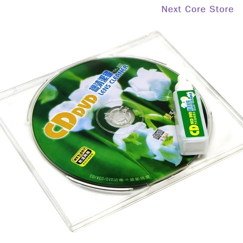 Wet & Dry CD DVD VCD Player Lens Cleaner Disc Kit Lens Cleaner Kit HIP