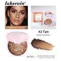 Baked Powder Foundation Oil Control Setting Makeup Pressed Powder Cake Bronzer Glow Face Contouring Shimmer Contour HIP color 2 foundation