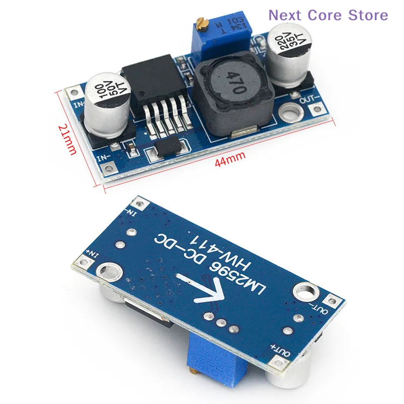 DC-DC Adjustable Step-Down Converter Module – LM2596 Voltage Converter Module HIP