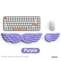 Angel Wing Memory Foam Wrist Rest – Keyboard & Mouse Pad Wrist Rest Pad HIP Long and short pur