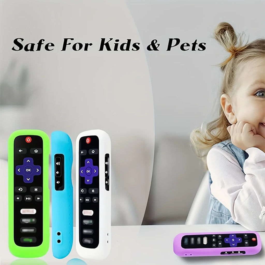 Glow-in-the-Dark Silicone Remote Cover – Roku, TCL & Hisense Remote Control Cover HIP