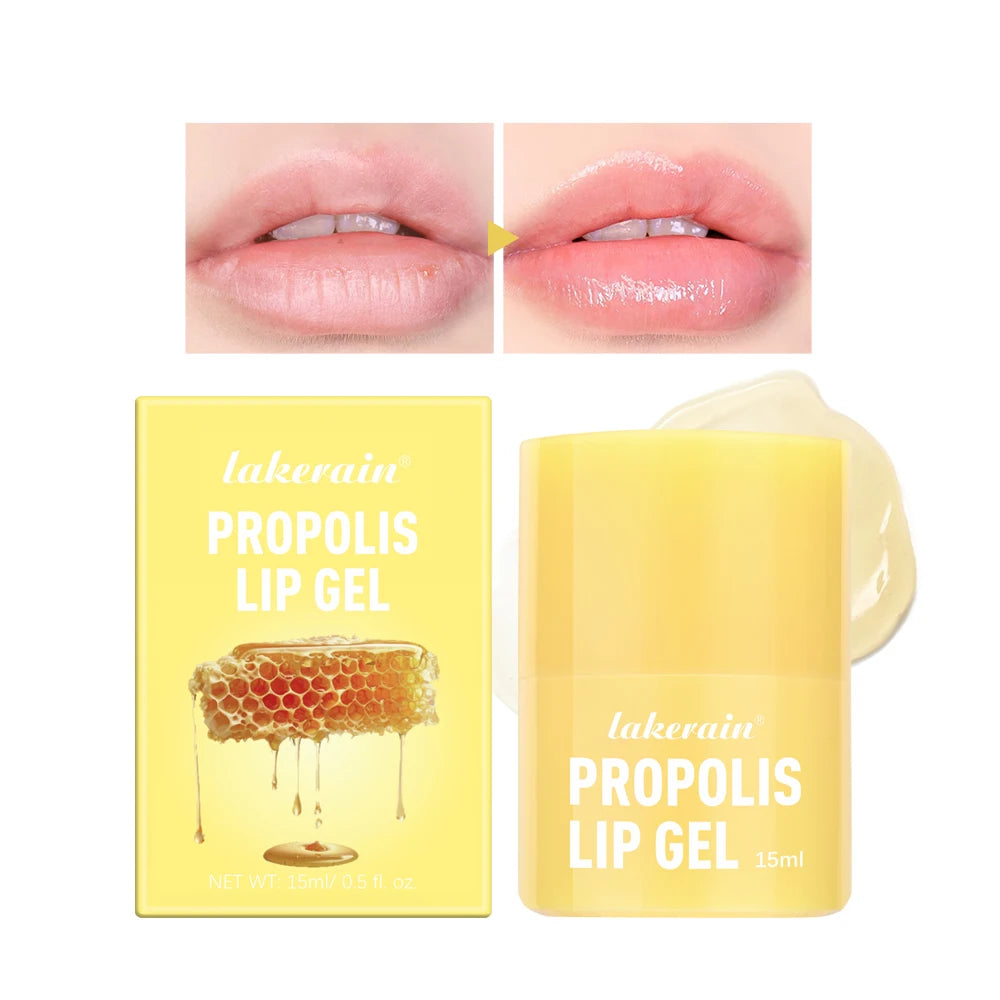 Honey Lip Hydrating Lip Balm & Mask 12hrs Long-lasting Moisture Butter Propolis Lipcerin Gentle Dispenser Exfoliation Twist Kore HIP army green