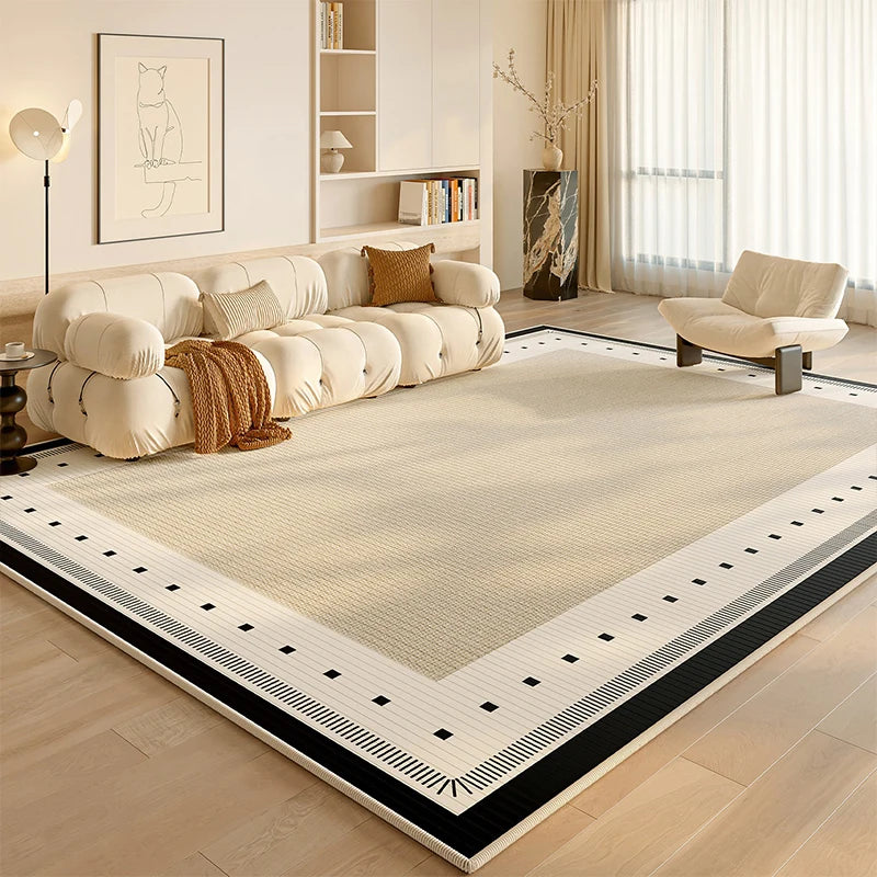 Non-Slip Loop-Pile Area Rug – Stain-Resistant TPR Floor Mat Area Rug HIP GU6768-QT 50x80cm