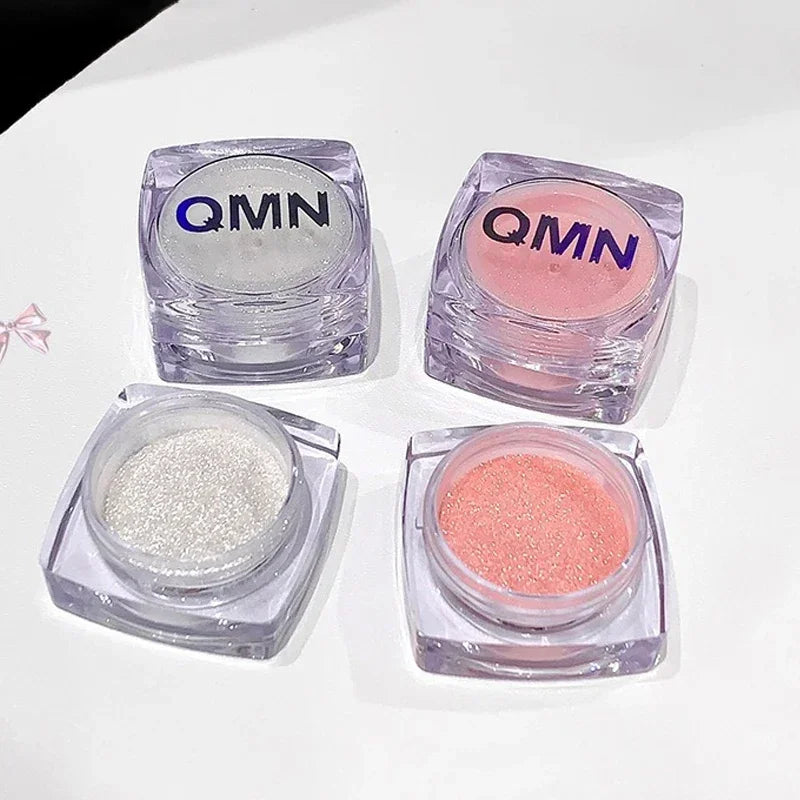 Shimmer Highlighter Powder Fine Sparkling Sequins Pearly Natural Pearlescent Highlight Face Body Brightening Contouring Makeup HIP