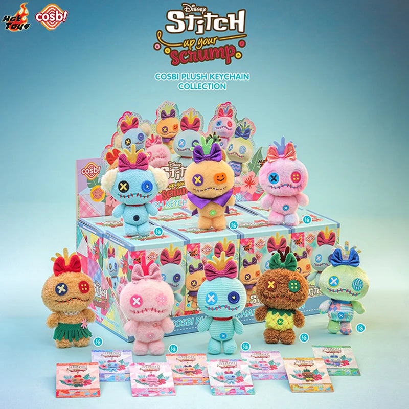 Hot Toys Disney Stitch Scrump COSBI Plush Blind Box Keychain Collectible Plush Blind Box HIP
