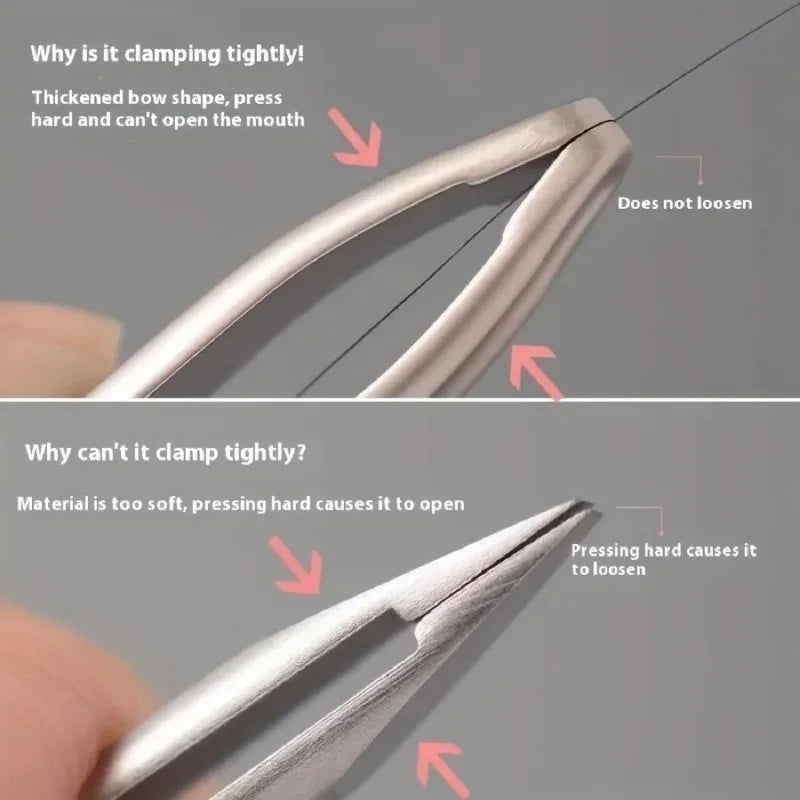 Round-Tip Stainless Steel Tweezers – Eyebrow & Facial Hair Eyebrow Tweezers HIP