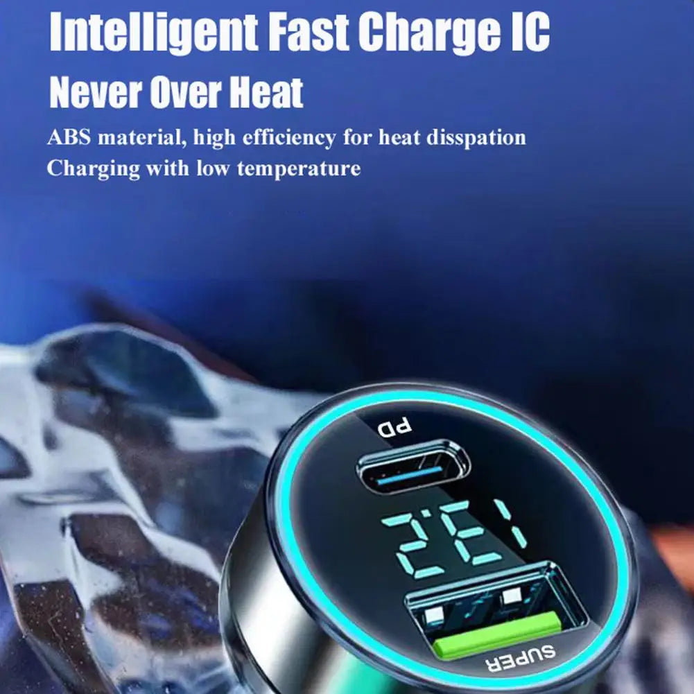 PD 20W Car Charger Super Fast Charge Adapter Type C USB 120W Portable For IPhone 14 Pro Max 13 12 11 IPad Airpods OnePlus HIP