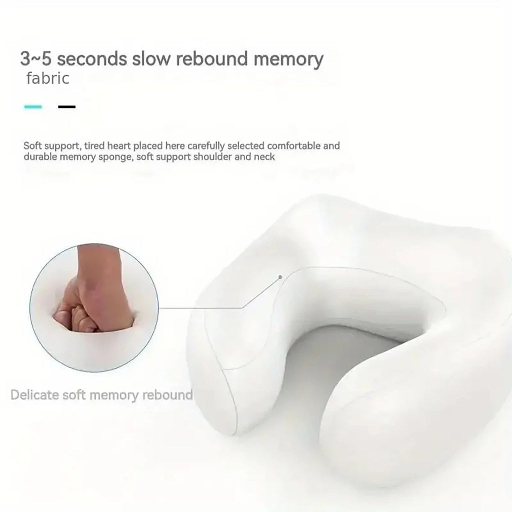 PAQIN U-Shape Neck & Shoulder Vibrating Massager USB Neck Pillow Massager HIP