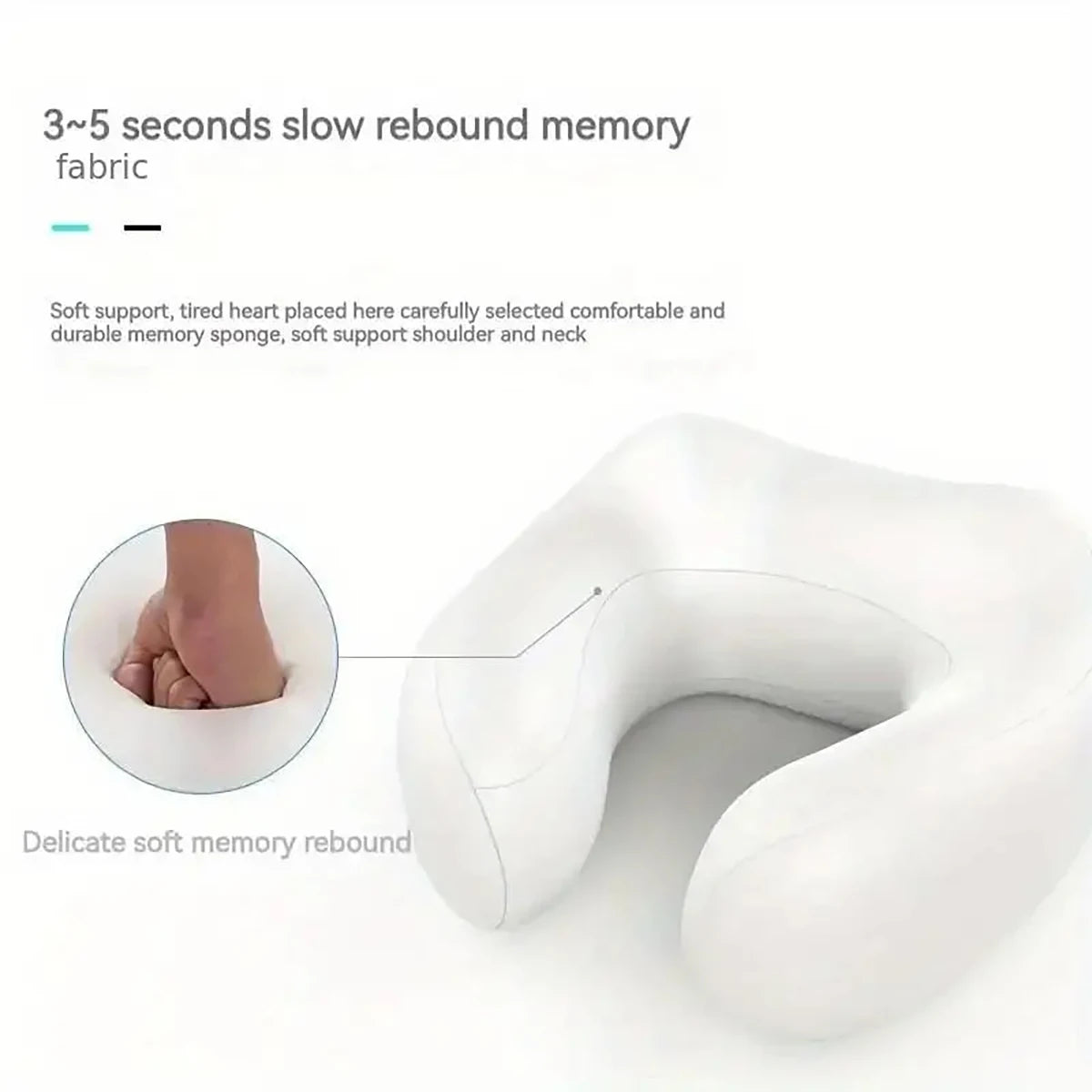 PAQIN U-Shape Neck & Shoulder Vibrating Massager USB Neck Pillow Massager HIP