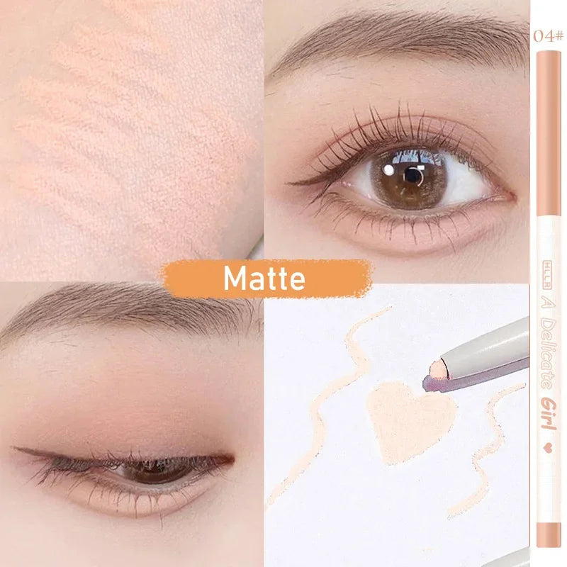 Champagne Gold Lying Silkworm Shadow Pen Natural Matte Pearlescent Water Proof Lasting Glitter Eyeliner Eye Makeup Beauty Tools HIP 04 1