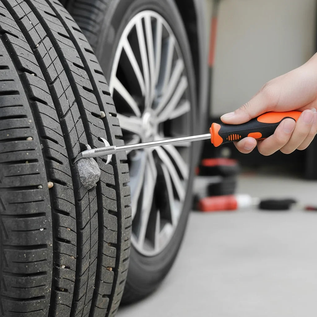 Car Tire Cleaning Hook Stone Cleaning Tool Car Tire Groove Broken Stone Cleaner Tire Cleaning Tool Car Repair Tool Accessories HIP