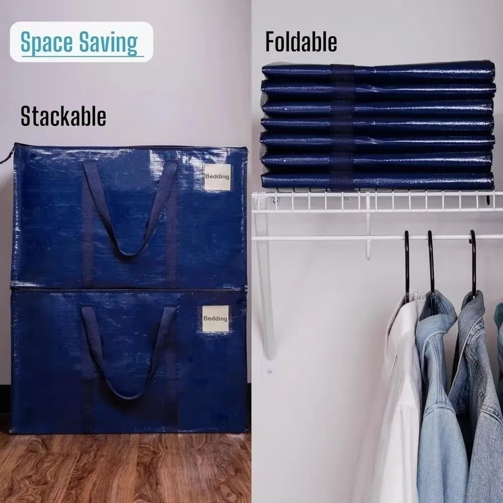 Extra Large Foldable Waterproof Moving Storage Tote Bag Moving Storage Bag HIP